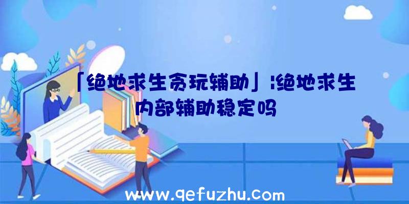 「绝地求生贪玩辅助」|绝地求生内部辅助稳定吗